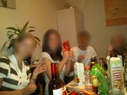 Evde parti.